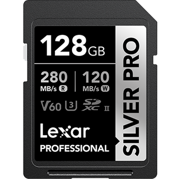 Lexar Professional SILVER PRO UHS-II V60 SDXC 記憶卡 (128GB)