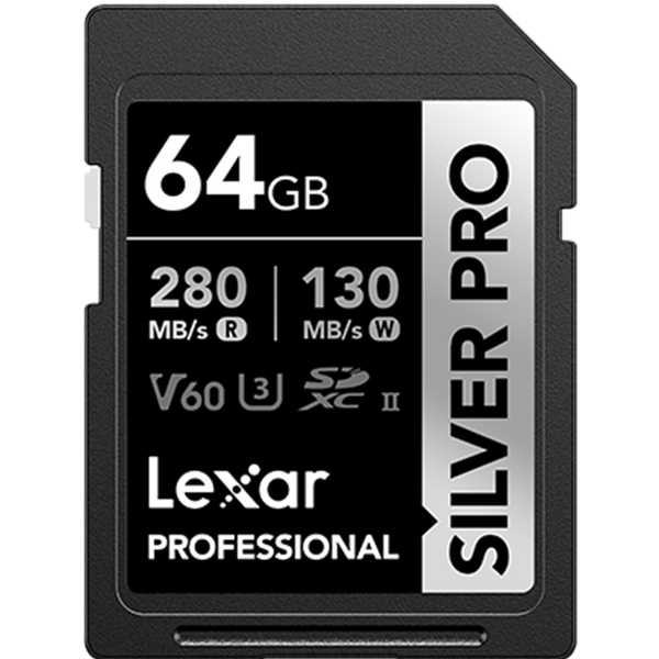 Lexar Professional SILVER PRO UHS-II V60 SDXC 記憶卡 (64GB)