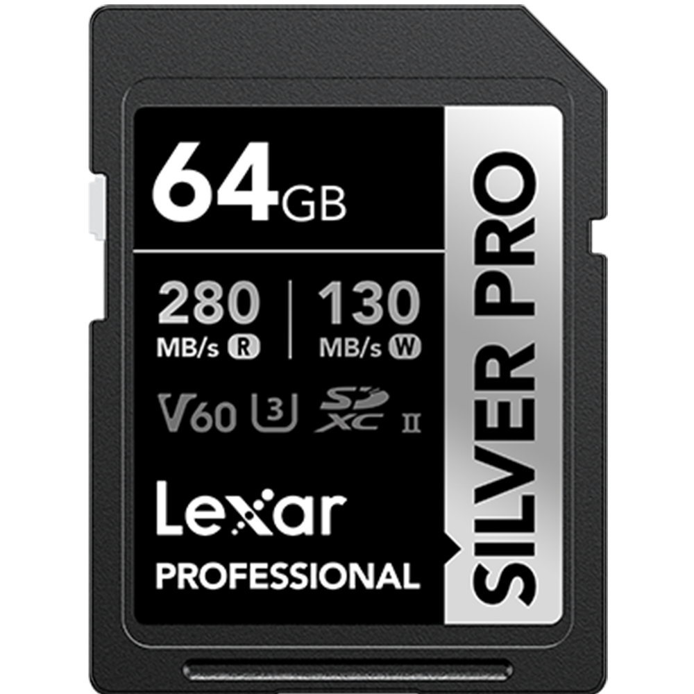 Lexar Professional SILVER PRO UHS-II V60 SDXC 記憶卡 (64GB)