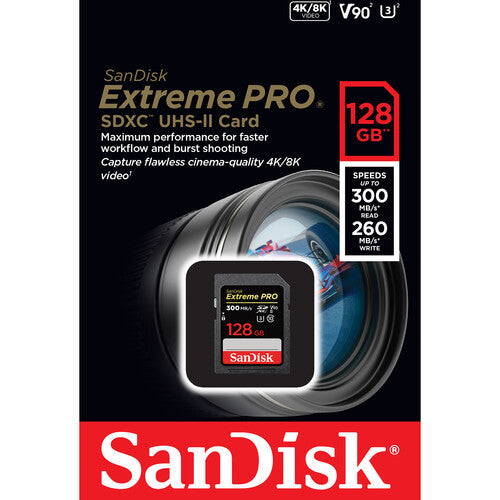 SanDisk Extreme PRO UHS-II SDXC 記憶卡 (64GB / 128GB)