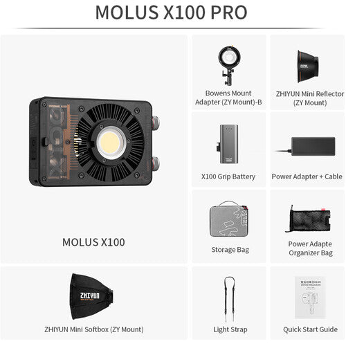Zhiyun 智雲功率王 MOLUS X100 Bi-Color 100W補光燈