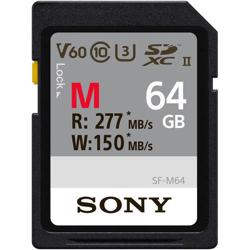Sony M系列 UHS-II SDXC 記憶卡 (64GB / 128GB / 256GB)